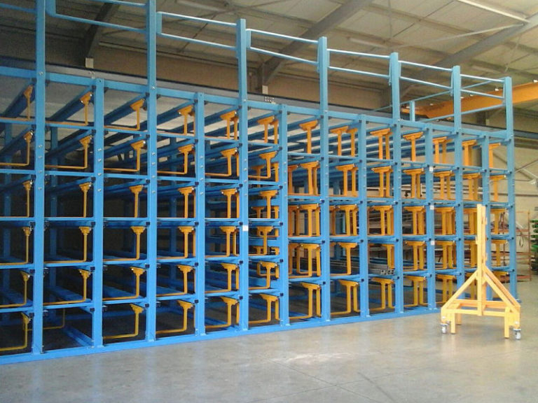 Sistema de almacenamiento de perfiles largos