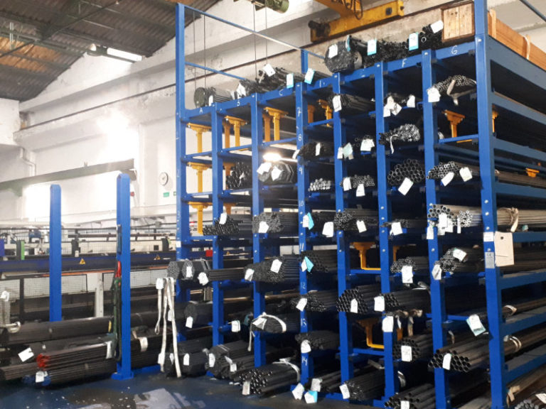 Sistema de almacenamiento de perfiles largos