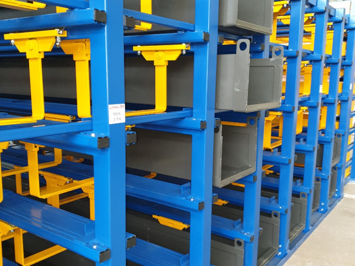 Sistema de almacenamiento de perfiles largos